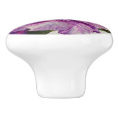 Bouton De Porte En Céramique Bois rustique Aquarelle Rose violet (Côté)