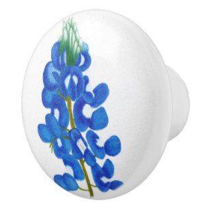 Bouton De Porte En Céramique Bonnet en céramique étoile Lone Bluebonnet