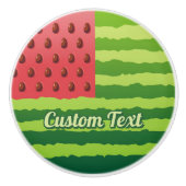 Bouton De Porte En Céramique Bonnet en céramique Watermelon Flag (Devant)