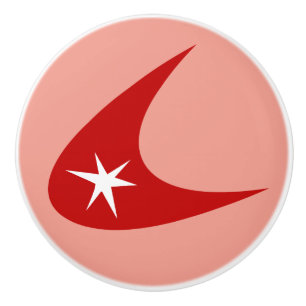 Bouton De Porte En Céramique Boomerang