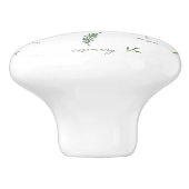 Bouton De Porte En Céramique Botanical Greenery (Côté)