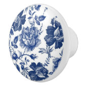 Bouton De Porte En Céramique Boucles rose bleu (Droite)