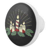 Bouton De Porte En Céramique Bougies de Noël (Droite)