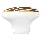 Bouton De Porte En Céramique Bouillie de chocolat congelée (Côté)