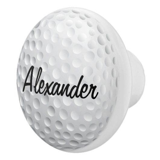 Bouton De Porte En Céramique Boule de golf personnalisée (Droite)