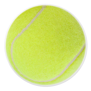 Bouton De Porte En Céramique Boule de tennis personnalisable