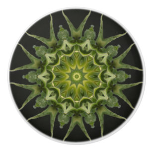 Bouton De Porte En Céramique Boule de tournesol Kaleidoscope