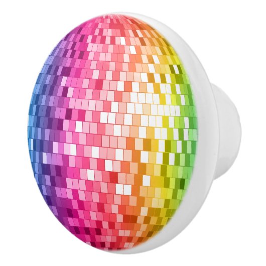 Bouton De Porte En Céramique Boule Disco (Droite)