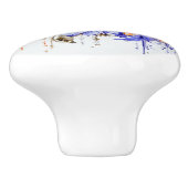 Bouton De Porte En Céramique Bouquet brillant (Côté)