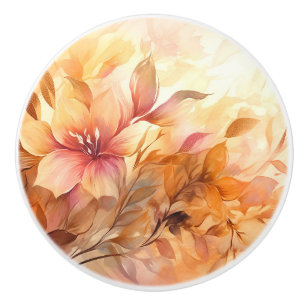 Bouton De Porte En Céramique Bouquet d'automne