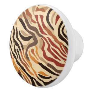 Bouton De Porte En Céramique Bouton de meuble en céramique à impression animale