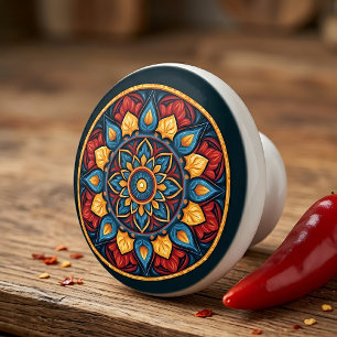 Bouton De Porte En Céramique Bouton de meuble en céramique Talavera mexicaine c