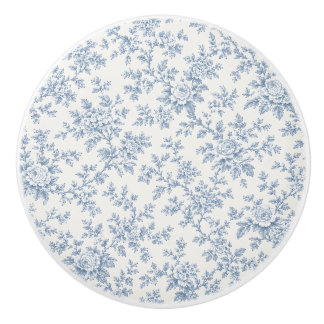 Bouton De Porte En Céramique Bouton de meuble en céramique Toile Bleue Français