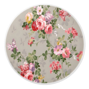 Bouton De Porte En Céramique Bouton de tiroir en forme de bouquet de roses sarc