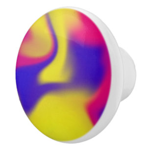 Bouton De Porte En Céramique Bouton en céramique aux couleurs mélangées