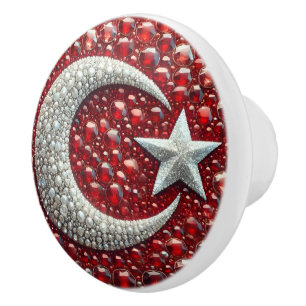 Bouton De Porte En Céramique Bouton en céramique avec des couleurs turques
