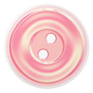 Bouton De Porte En Céramique Bouton en céramique de couture classique rose de