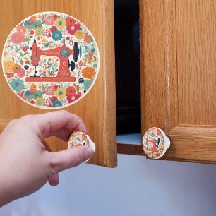 Bouton De Porte En Céramique Bouton en céramique de la machine à coudre vintage