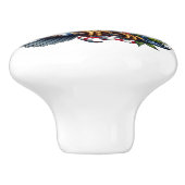 Bouton De Porte En Céramique Bouton en céramique de l'aigle patriotique (Côté)