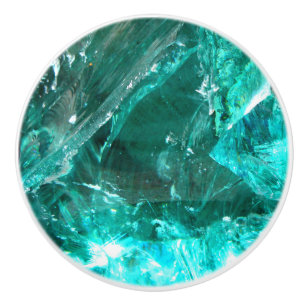 Bouton De Porte En Céramique Bouton en céramique de quartz de turquoise
