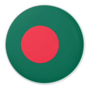 Bouton De Porte En Céramique Bouton en céramique du drapeau bangladais patrioti