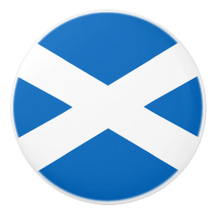 Bouton De Porte En Céramique Bouton en céramique du drapeau de l'Écosse