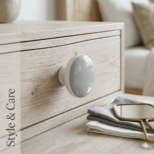 Bouton De Porte En Céramique Bouton en céramique en nickel brossé durable pour