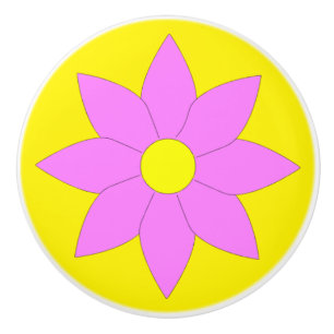 Bouton De Porte En Céramique Bouton en céramique/Fleur