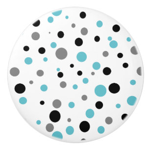 Bouton De Porte En Céramique Bouton en céramique gris noir turquoise