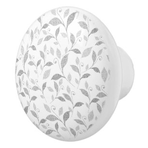 Bouton De Porte En Céramique Bouton en céramique grise texturée