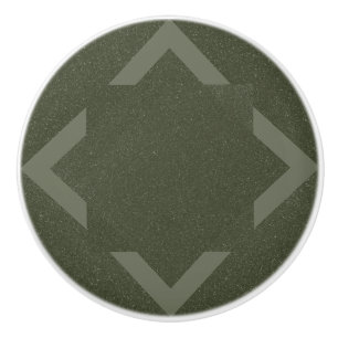 Bouton De Porte En Céramique Bouton en céramique Moss Green Chevron - Personnal