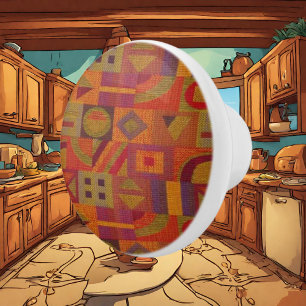 Bouton De Porte En Céramique Bouton en céramique motif du sud-ouest