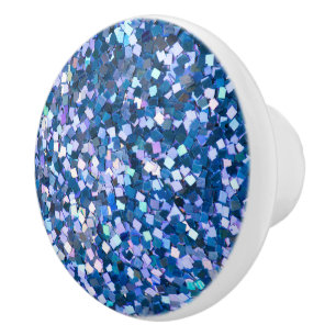 Bouton De Porte En Céramique Bouton en céramique scintillant de minuit Confetti