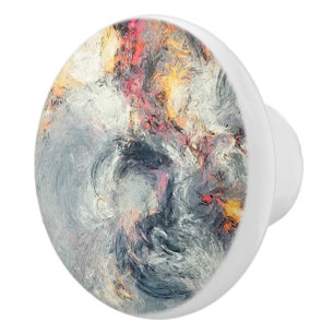 Bouton De Porte En Céramique Bouton en céramique Terre et Feu / Tirer