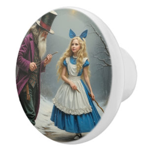 Bouton De Porte En Céramique Bouton en céramique Winter Alice
