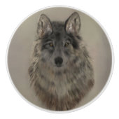 Bouton De Porte En Céramique Bouton en céramique Wolf (Devant)