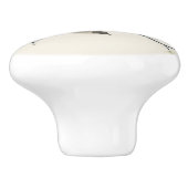 Bouton De Porte En Céramique Branche feuille aquarelle (Côté)