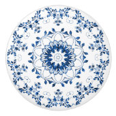 Bouton De Porte En Céramique Brassage floral Mandala Ceramic Knob (Devant)