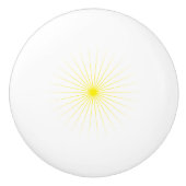 Bouton De Porte En Céramique Bright Yellow Star Mark on Stylish Ceramic Knob (Devant)