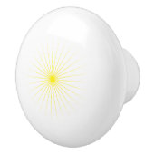 Bouton De Porte En Céramique Bright Yellow Star Mark on Stylish Ceramic Knob (Droite)