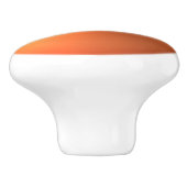 Bouton De Porte En Céramique Brillant rouille orange (Côté)