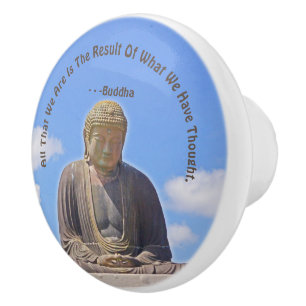 Bouton De Porte En Céramique BUDDHA STATUE ET CITER Ceramic Knots