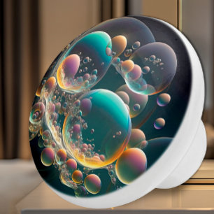 Bouton De Porte En Céramique Bulles flottantes Ceramic Knob