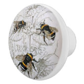 Bouton De Porte En Céramique Bumble Bee Botanical (Droite)