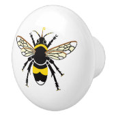 Bouton De Porte En Céramique Bumble BEE - Faune - Nature (Droite)