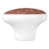 Bouton De Porte En Céramique Burl Mahogany Wood Texture Imprimer (Côté)