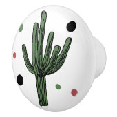 Bouton De Porte En Céramique Cactus (Droite)