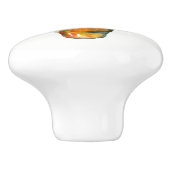 Bouton De Porte En Céramique Cactus Rouge Vert Plante Boho Rustique Sud-Ouest (Côté)