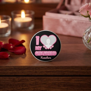 Bouton De Porte En Céramique Cadeau personnalisé Je t'aime ma copine – Ajouter
