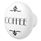 BOUTON DE PORTE EN CÉRAMIQUE CAFÉ (Droite)